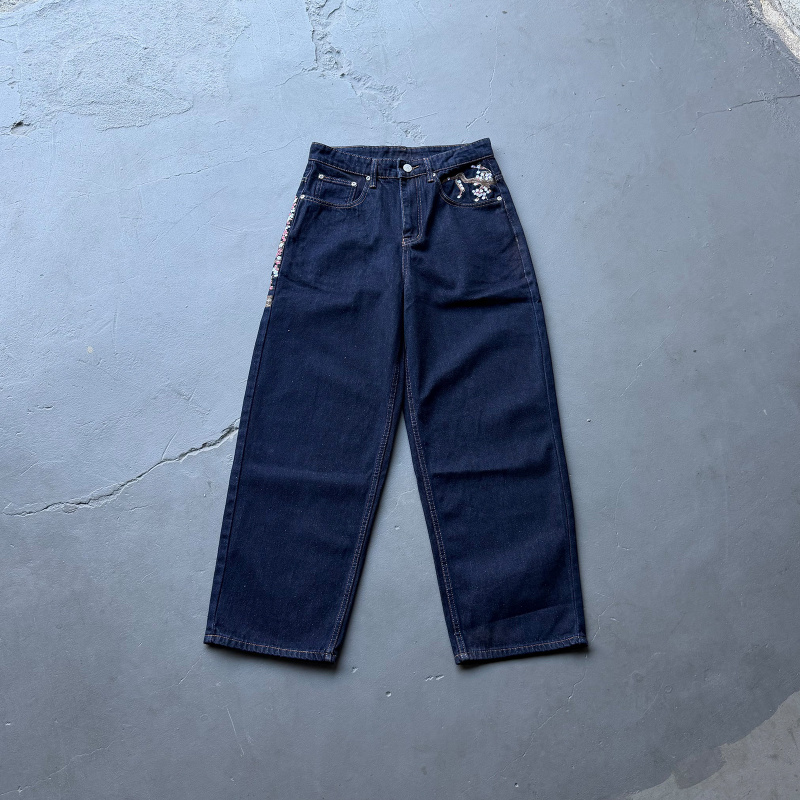 Embroidery Jeans Sakura - High Quali Derschutze American Street Sle