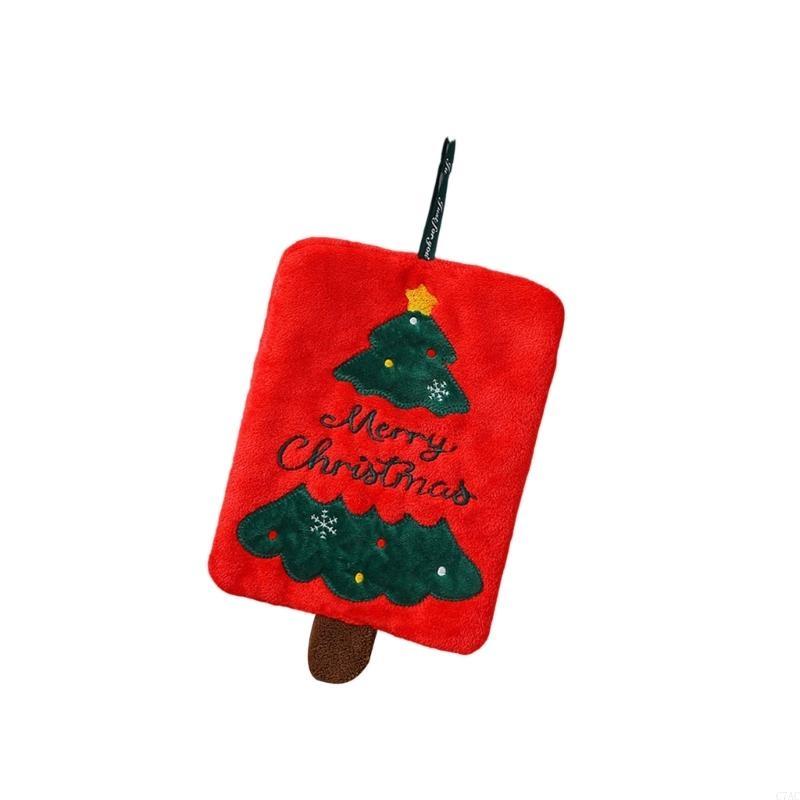 Embroidery Towel - Hand Towel Corals Fleece Fabric Festival