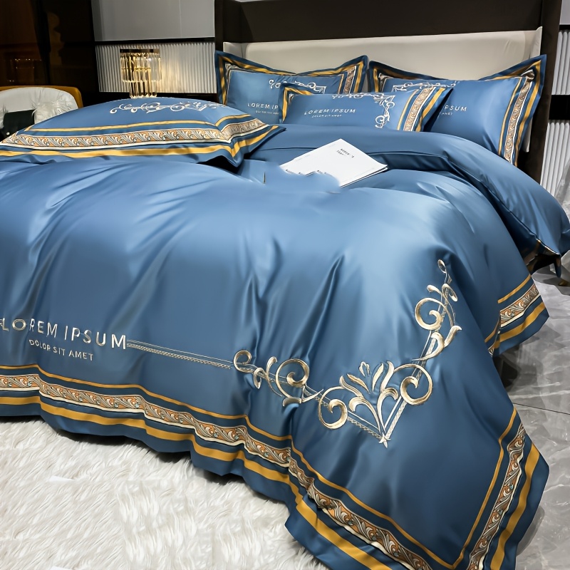 Embroidery Machine China - Light Luxury Four Piece Bedding Set