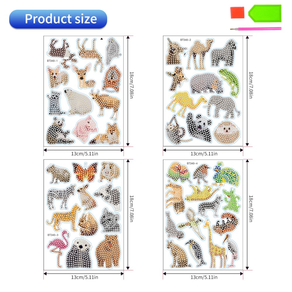 Cartoon Animal Diamond Paintin - Embroidery Ideas For Bags recension och pris