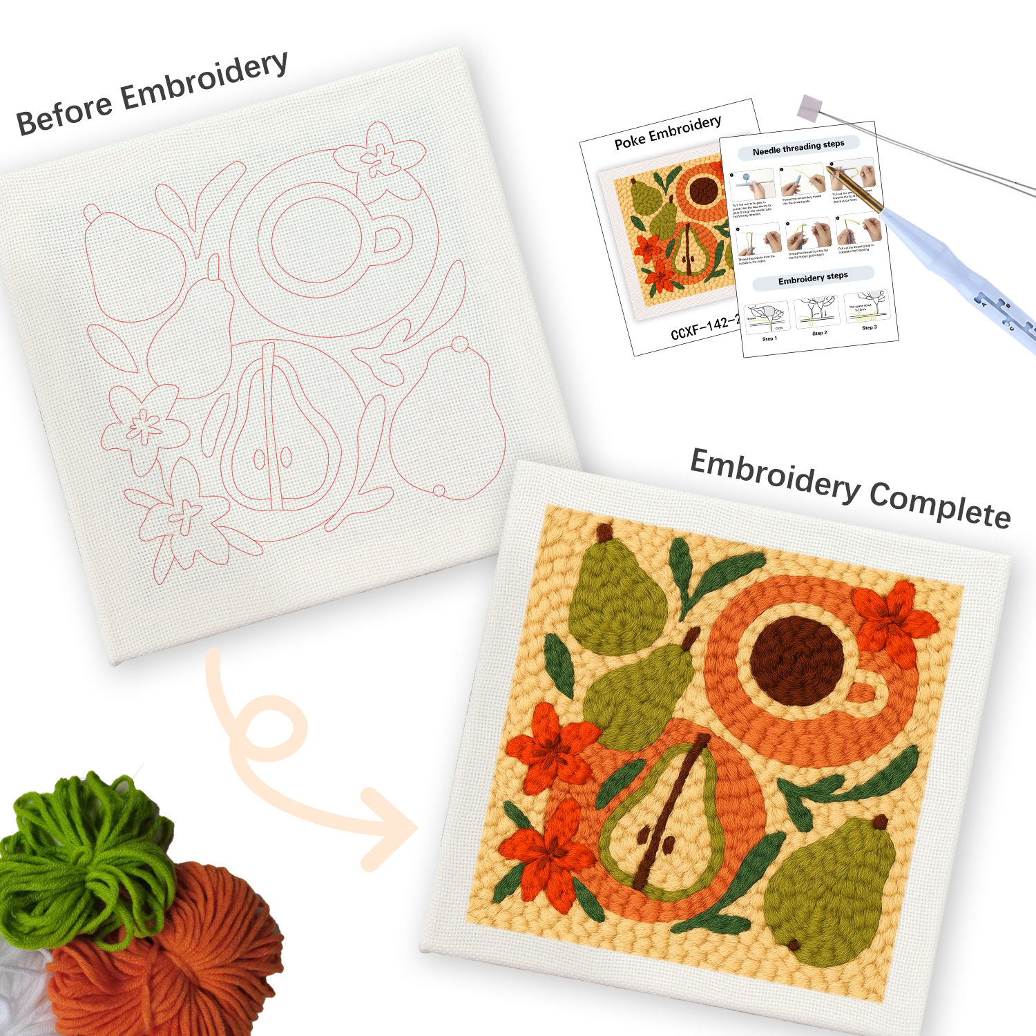 RUOPOTY Punch Needle Starter K - Embroidery Ideas For Bags recension och pris