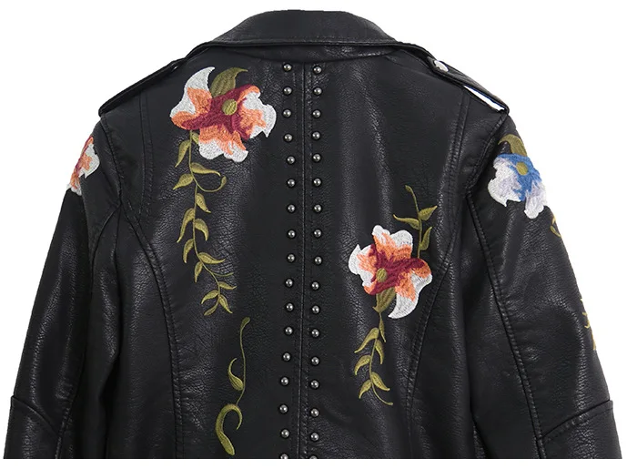 Floral Embroidery Faux Soft Le - Embroidery On Leather recension och pris