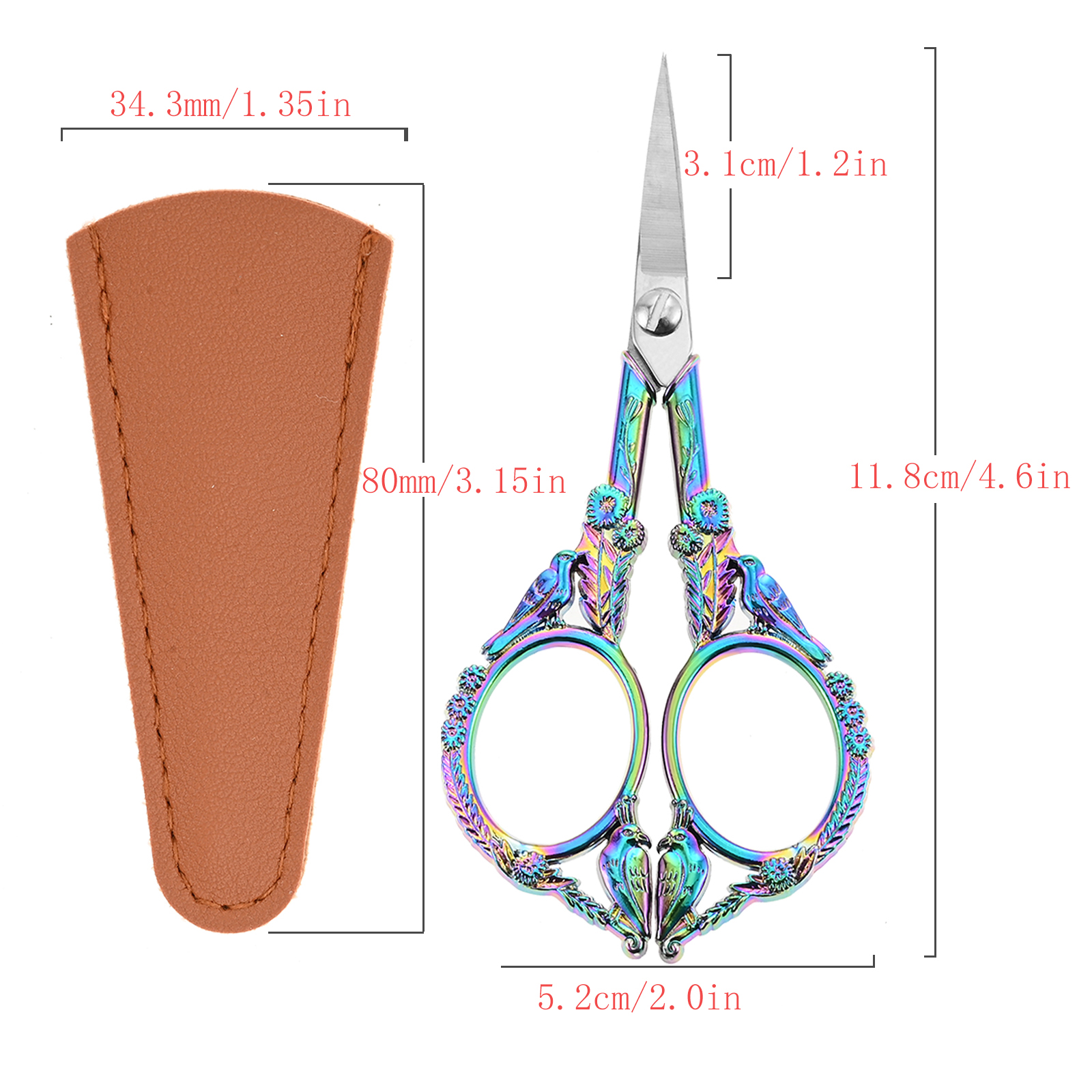Retro Embroidery Scissors with - Embroidery Fonts recension och pris