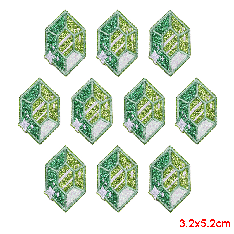 10PCS Sparkling Diamond Bow He - Embroidery Ideas For Bags recension och pris
