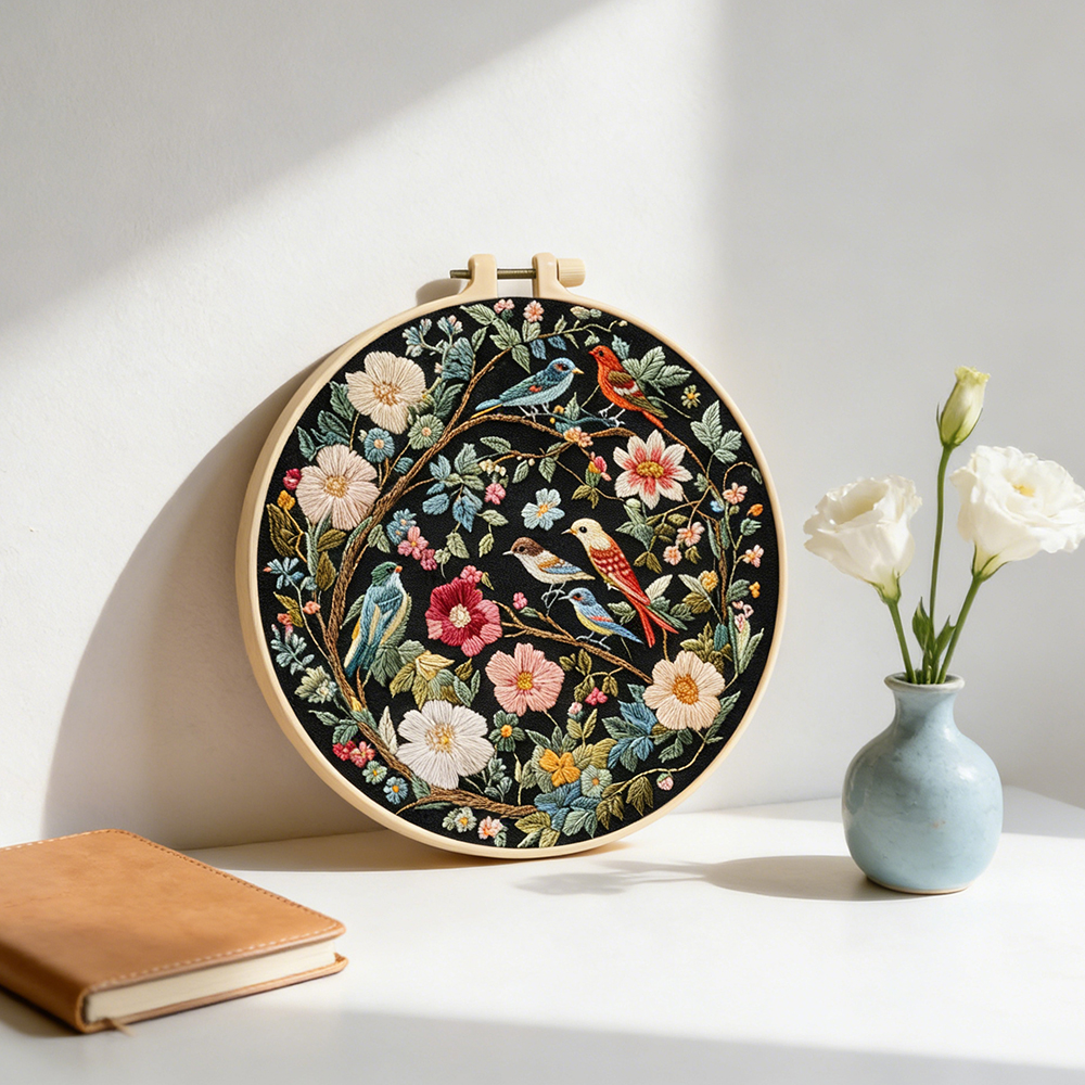 DIY Embroidery Flower Hummingb - Embroidery Ideas For Bags recension och pris