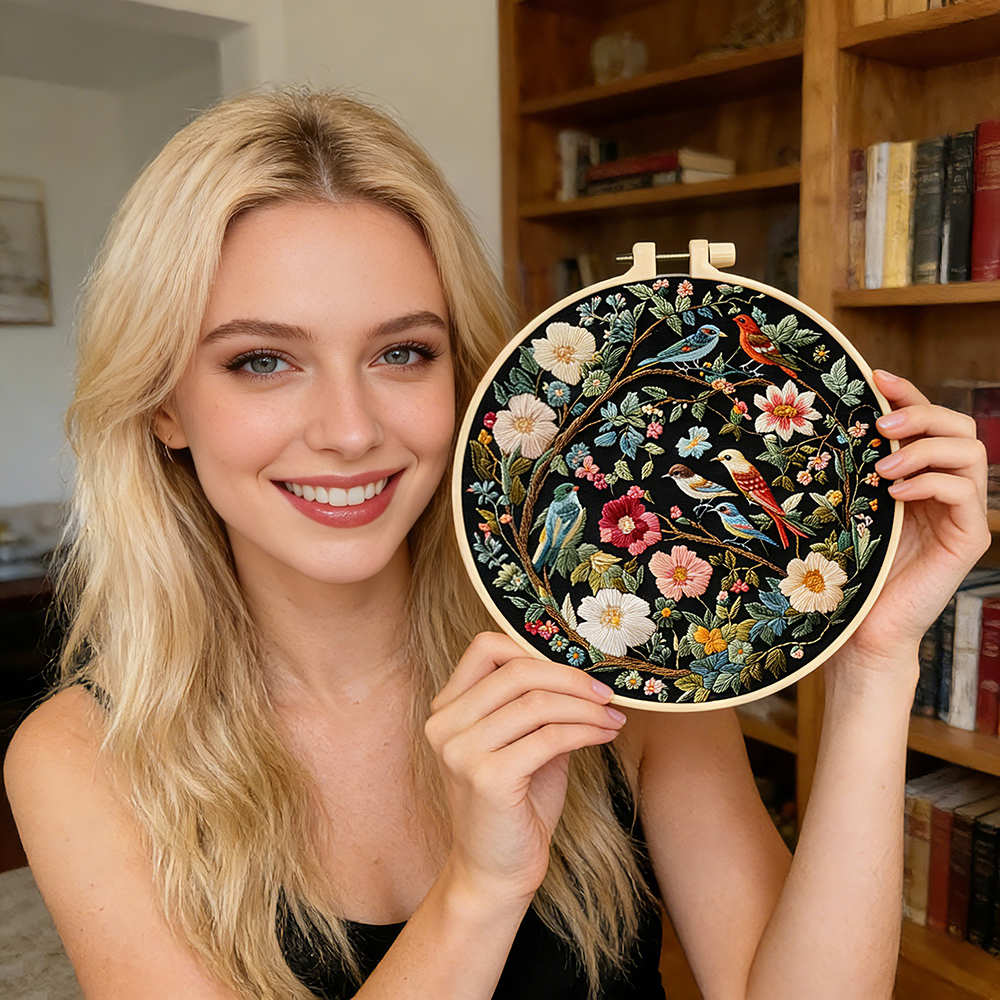 DIY Embroidery Flower Hummingb - Embroidery Ideas For Bags recension och pris