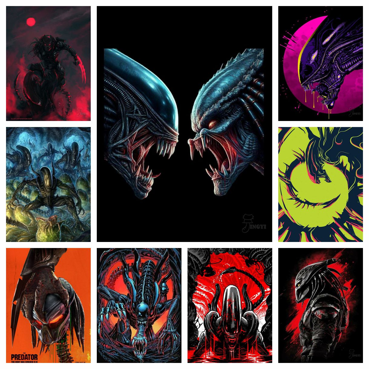 2025 New Alien vs Predator Cha - Embroidery Vs Cross Stitch recension och pris