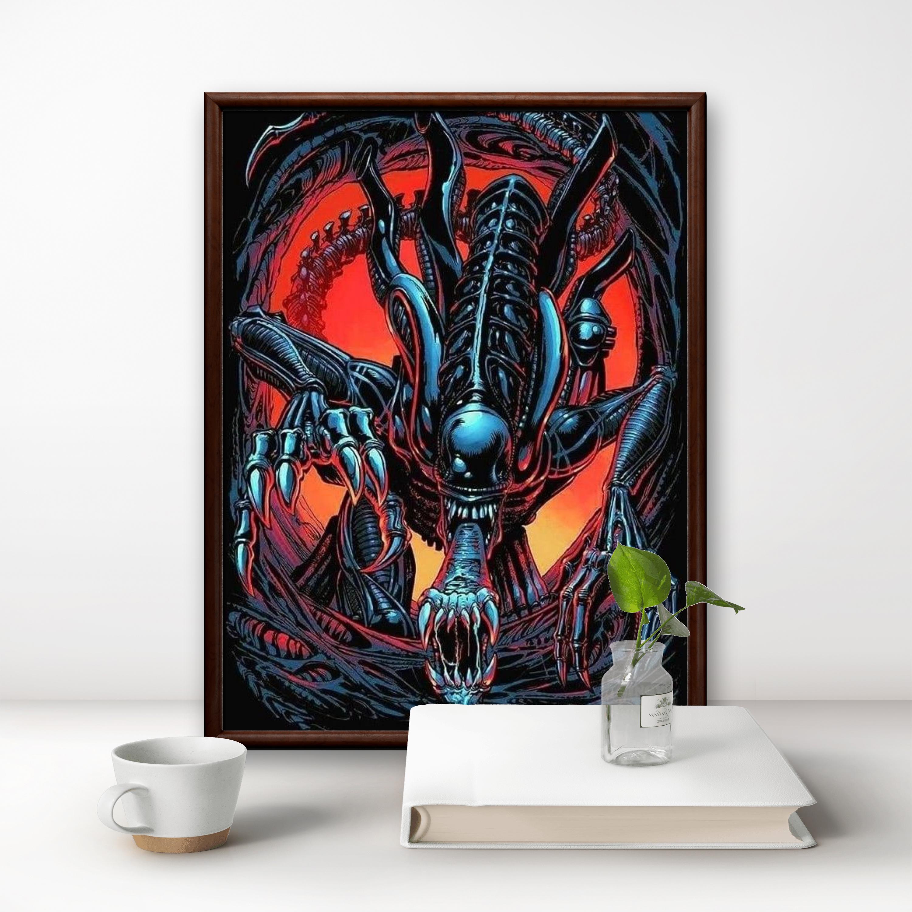 2025 New Alien vs Predator Cha - Embroidery Vs Cross Stitch recension och pris