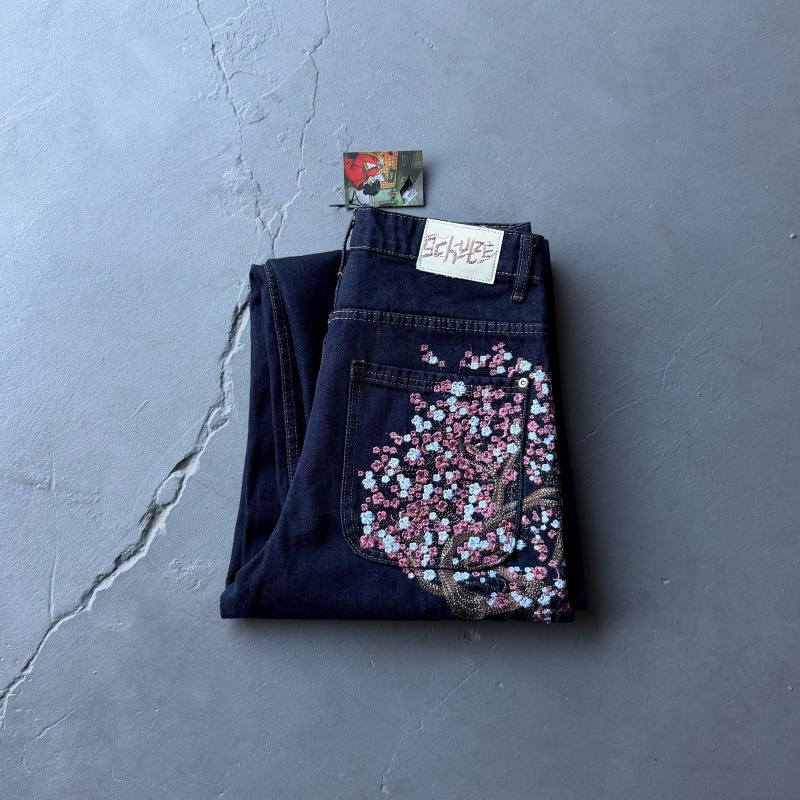 High Quali Derschutze American - Embroidery Jeans Sakura recension och pris
