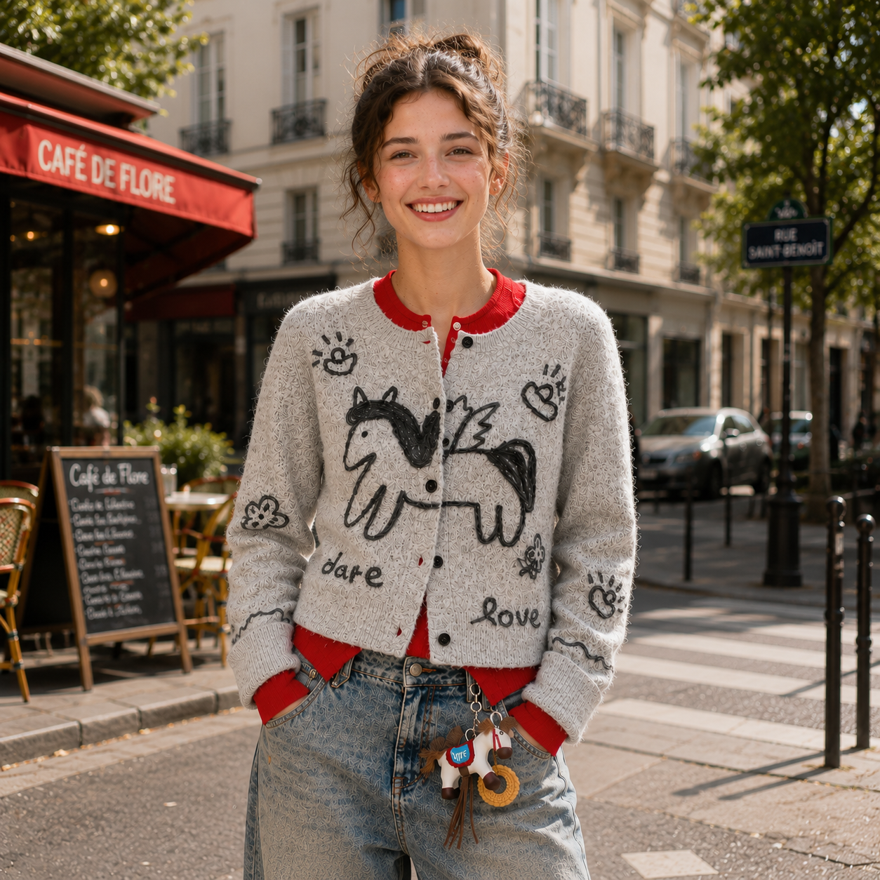 Stylish and versatile, this un - Embroidery Horse recension och pris