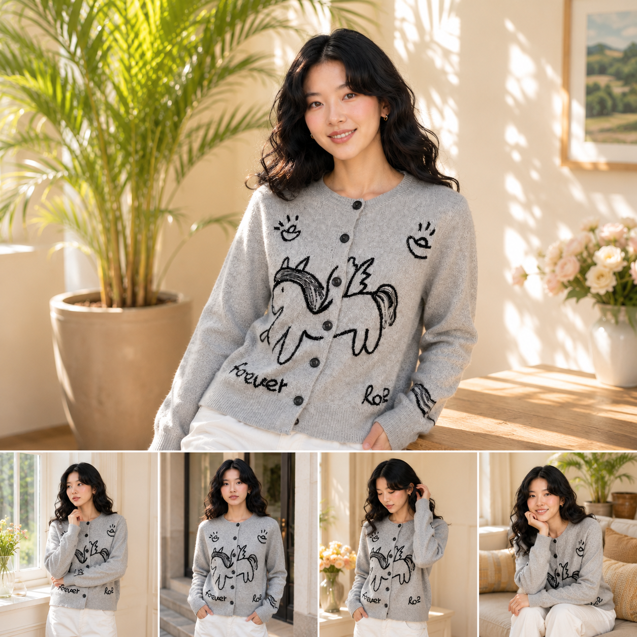 Stylish and versatile, this un - Embroidery Horse recension och pris