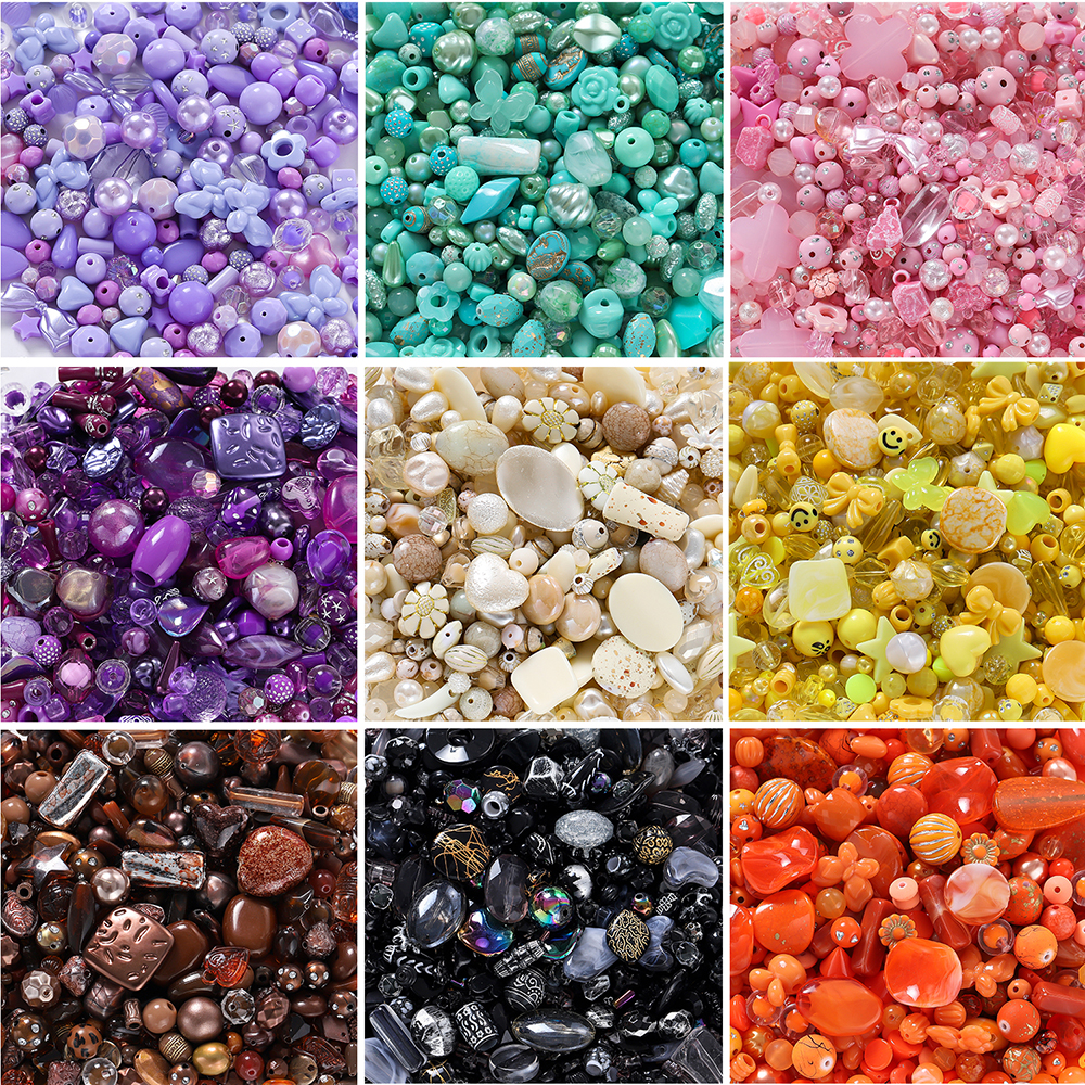 20g 2-45mm Colorful Acrylic Pe - Embroidery Glass Beads recension och pris