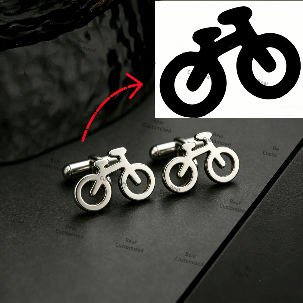 Men Custom Logo Tie Clip Cuffl - Embroidery Knot recension och pris