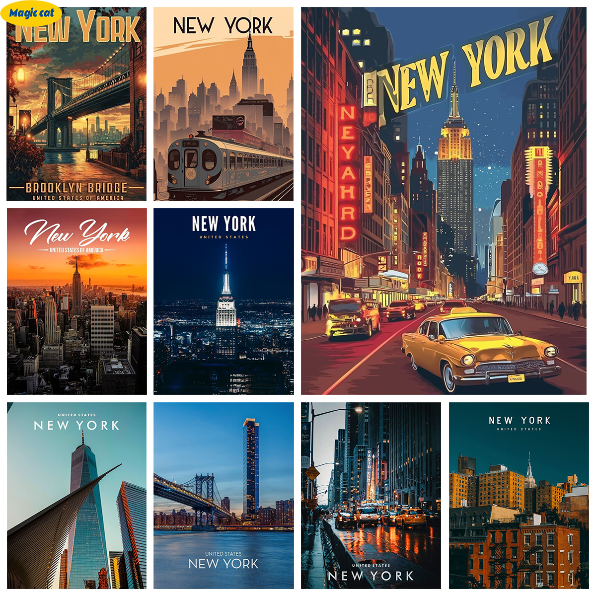 New York City Scenery DIY Diam - Embroidery York recension och pris