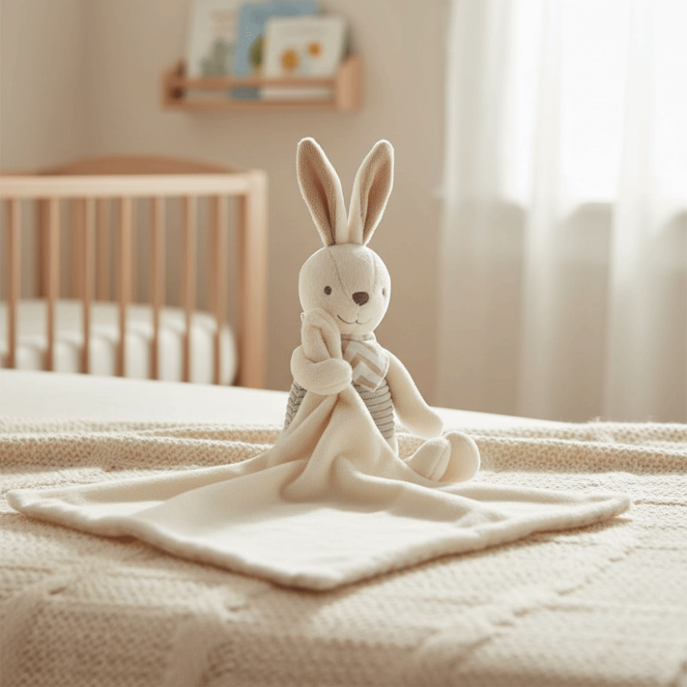 Square Shape Baby Rabbit Comfo - Embroidery Towel recension och pris