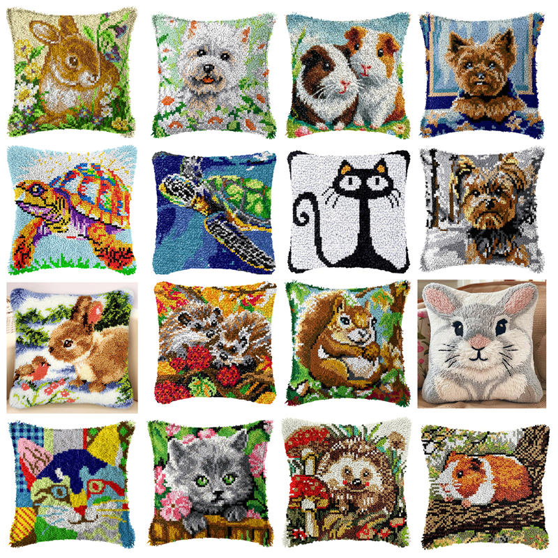 DIY Rabbit Cat Latch Hook Rug  - Embroidery Knot recension och pris