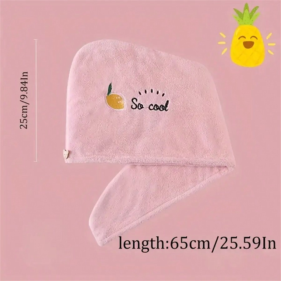 Quick-Dry Coral Fleece Hair To - Embroidery Towel recension och pris