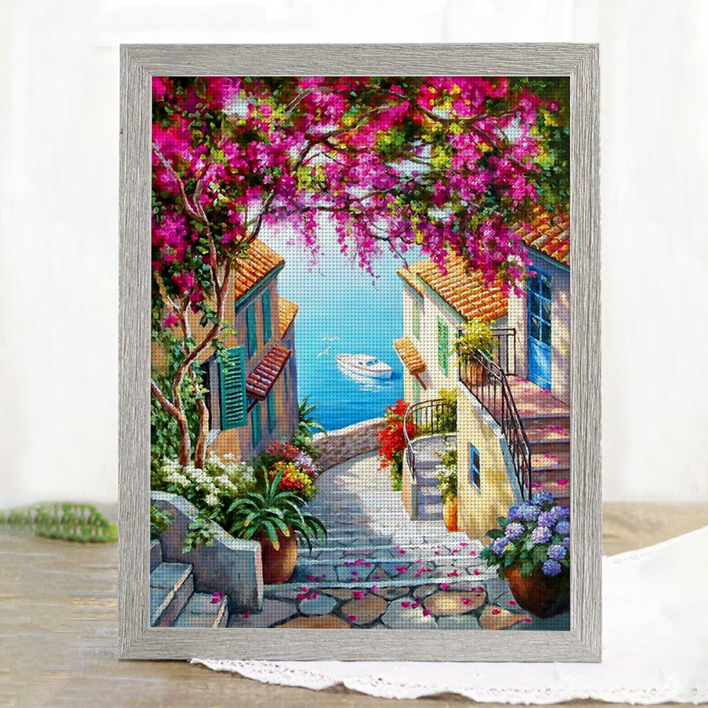 Seaside Printed Cross Stitch K - Printed Embroidery Kit recension och pris