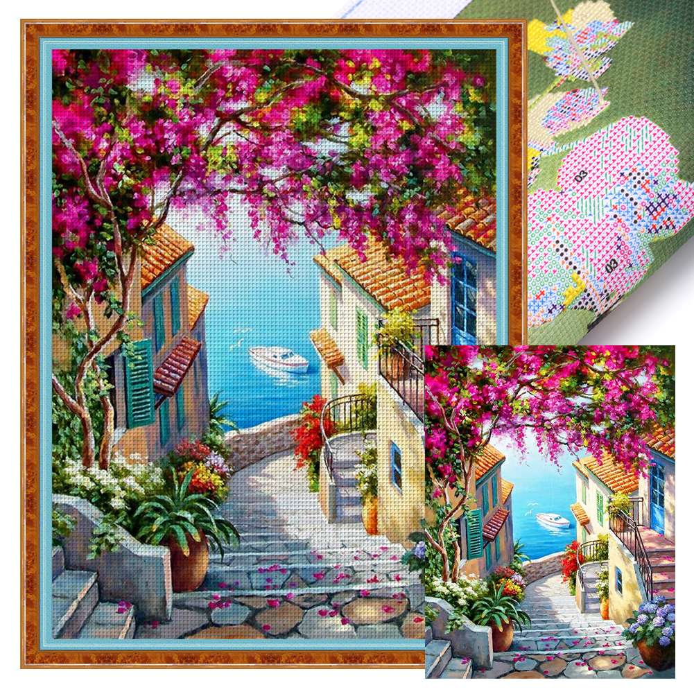 Seaside Printed Cross Stitch K - Printed Embroidery Kit recension och pris