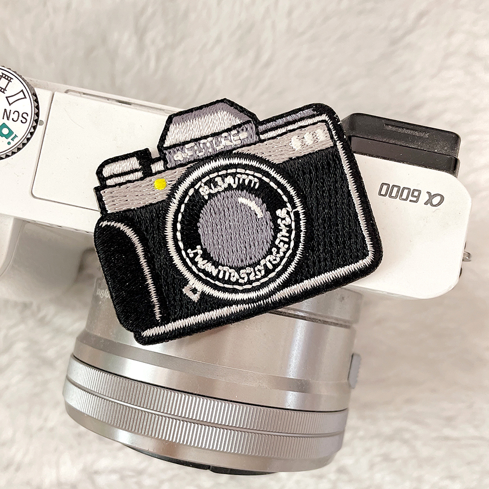 1 Piece Black Camera Embroider - Embroidery Fonts recension och pris