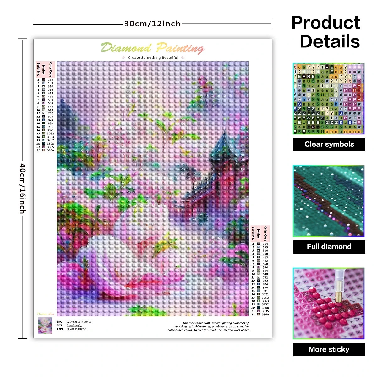 Diamond Painting Kit Art Suppl - Embroidery Ideas For Bags recension och pris