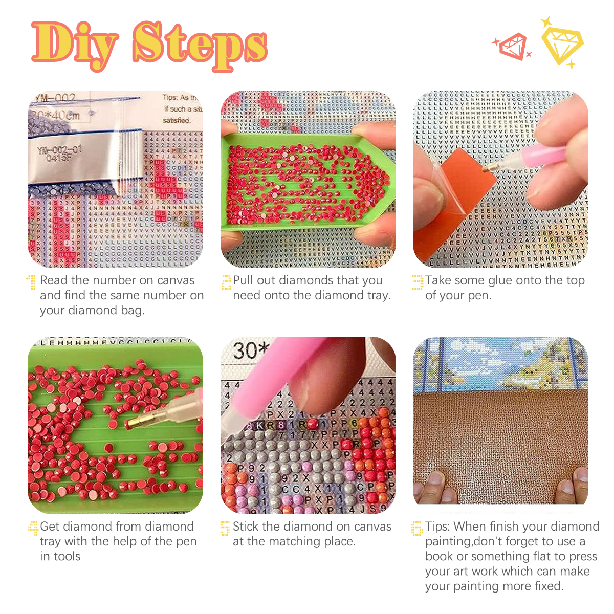 Diamond Painting Kit Art Suppl - Embroidery Ideas For Bags recension och pris