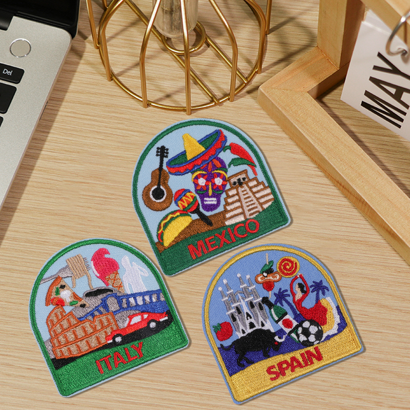 3Pcs European Country Art Embr - Embroidery X Pattern recension och pris