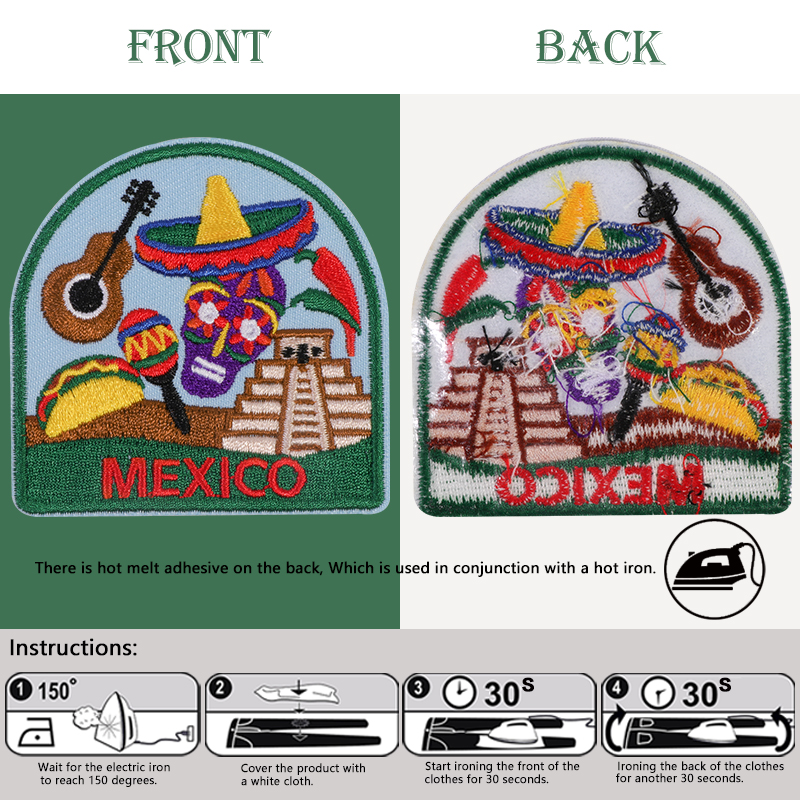 3Pcs European Country Art Embr - Embroidery X Pattern recension och pris