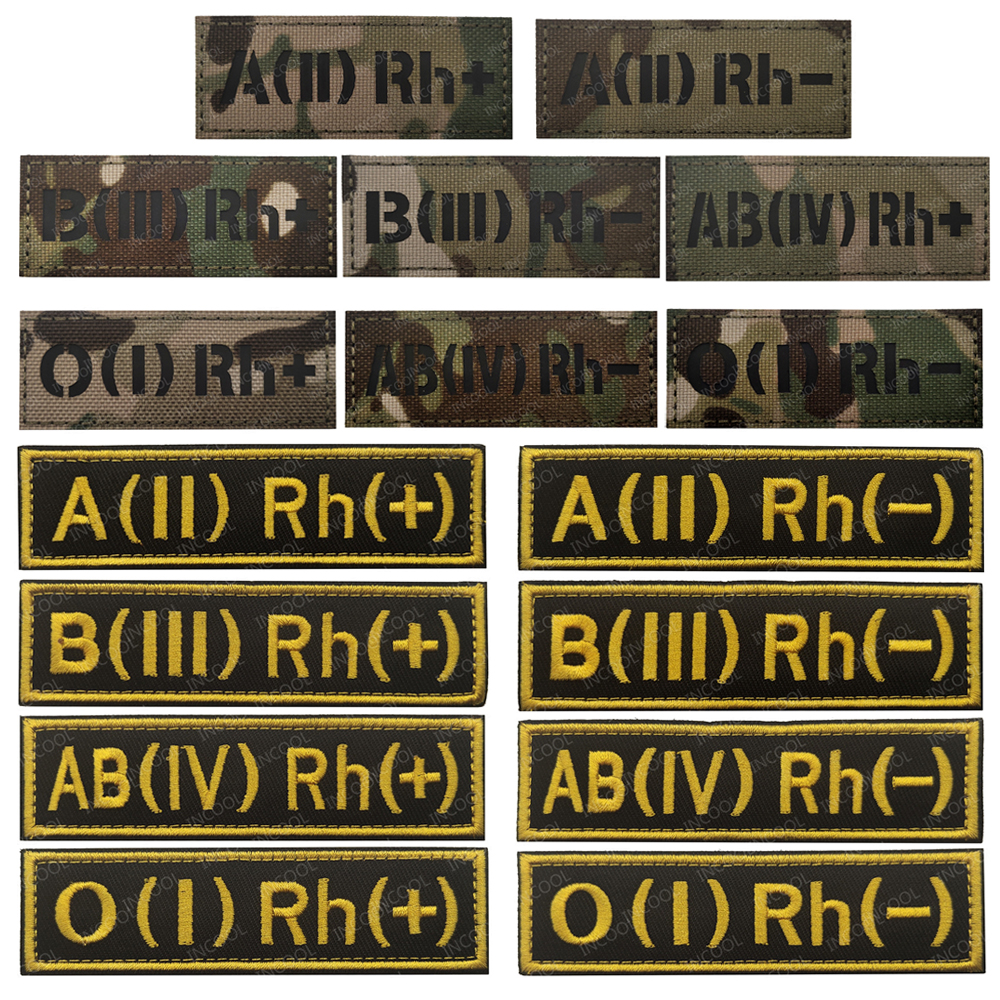 Blood Type Group Infrared Refl - Embroidery Fonts recension och pris