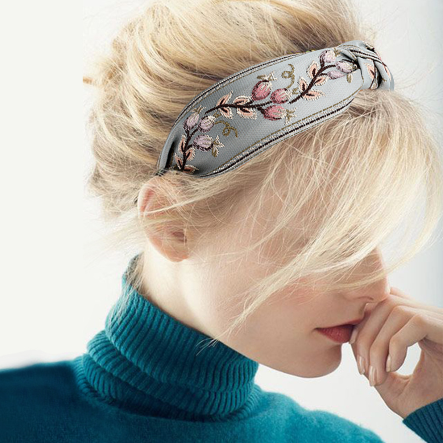 New Retro Knotted Headband For - Embroidery Knot recension och pris