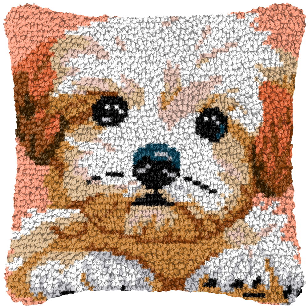 Cute Dog Embroidery Latch Hook - Printed Embroidery Kit recension och pris