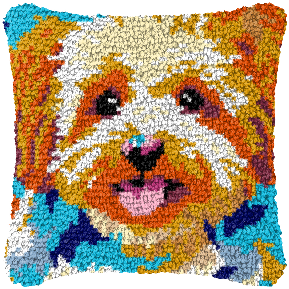Cute Dog Embroidery Latch Hook - Printed Embroidery Kit recension och pris