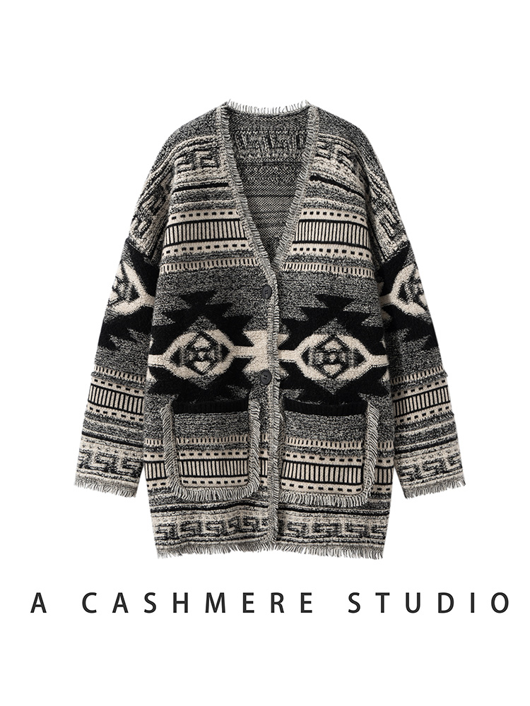 Bohemian Women's Cardigan Swea - Embroidery Towel recension och pris