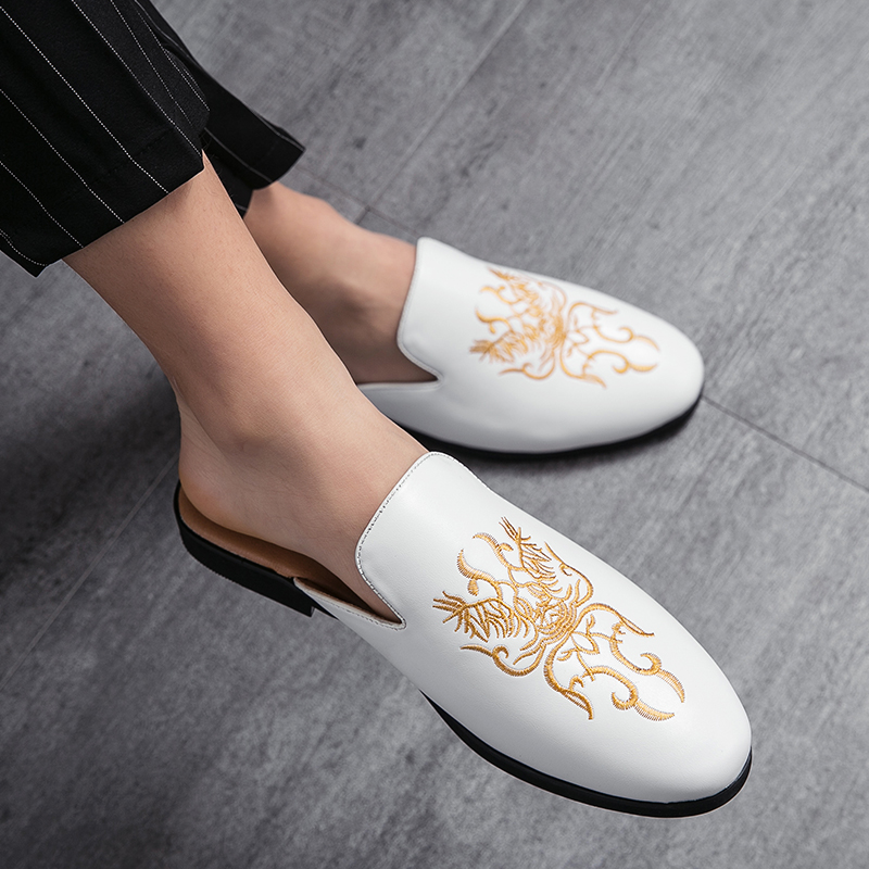 Summer Embroidery Half Shoes F - Embroidery On Leather recension och pris