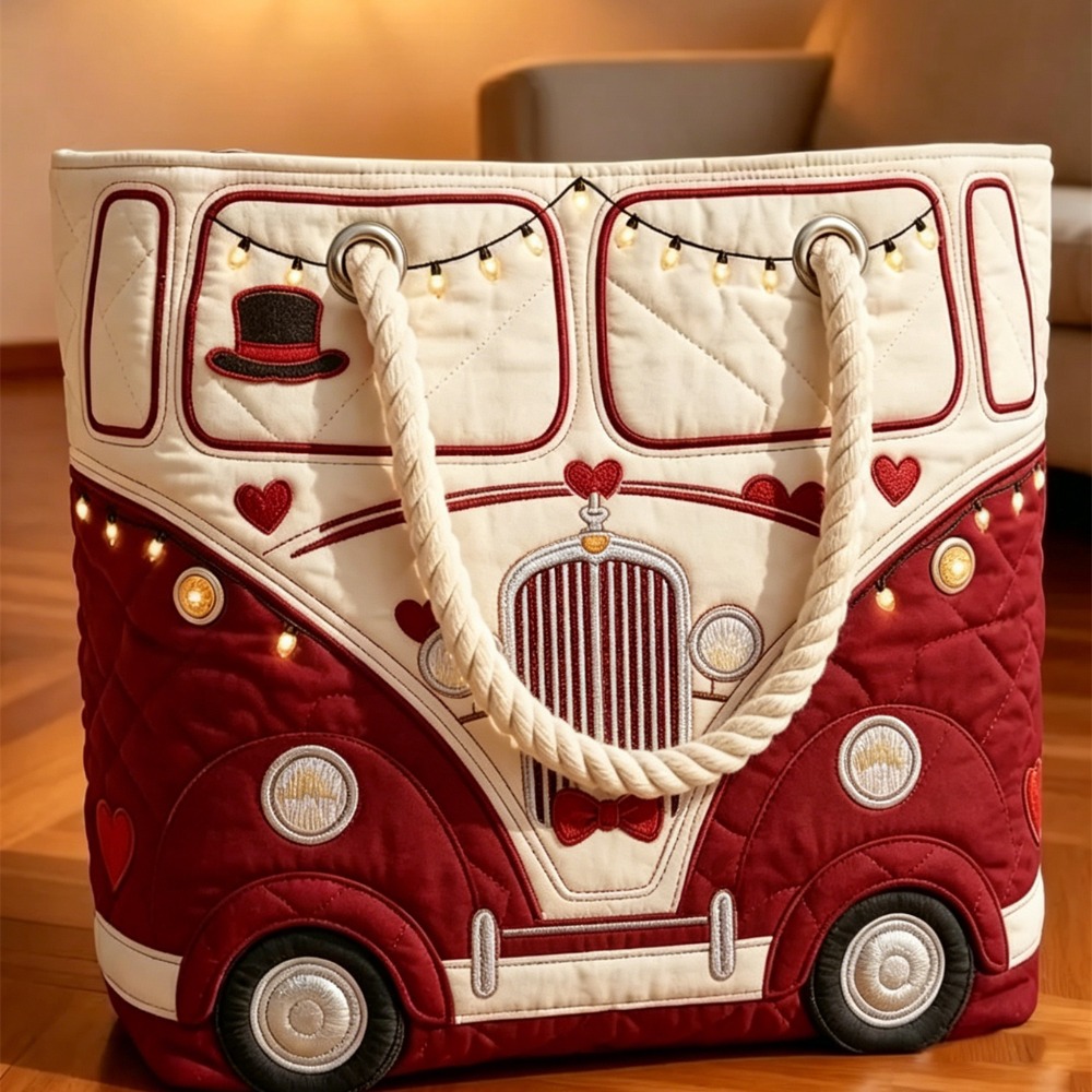 Women's Quilted Handbag, Light - Embroidery X Pattern recension och pris