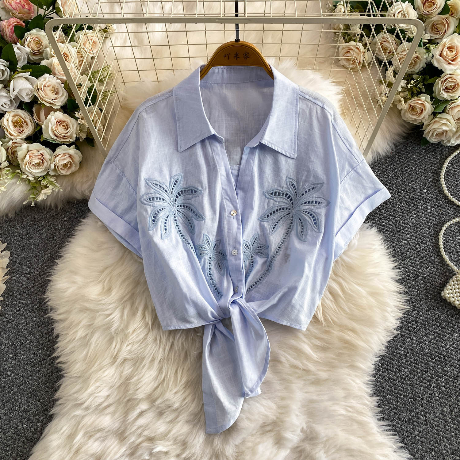 Green Coconut Tree Embroidery  - Embroidery Knot recension och pris