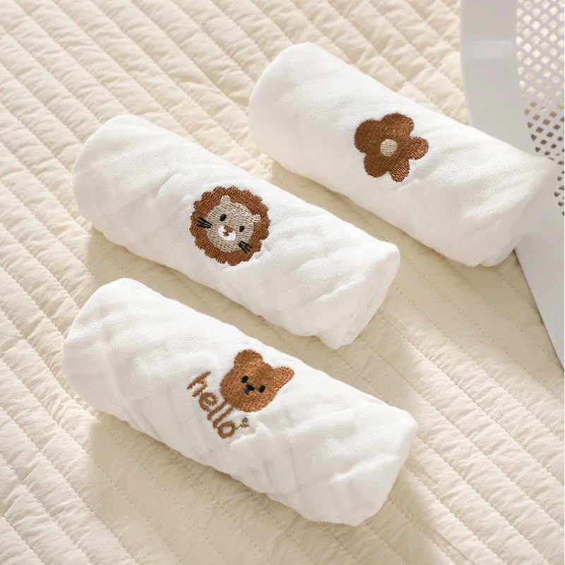 Baby Saliva Towels 6 Layer Cot - Embroidery Towel recension och pris