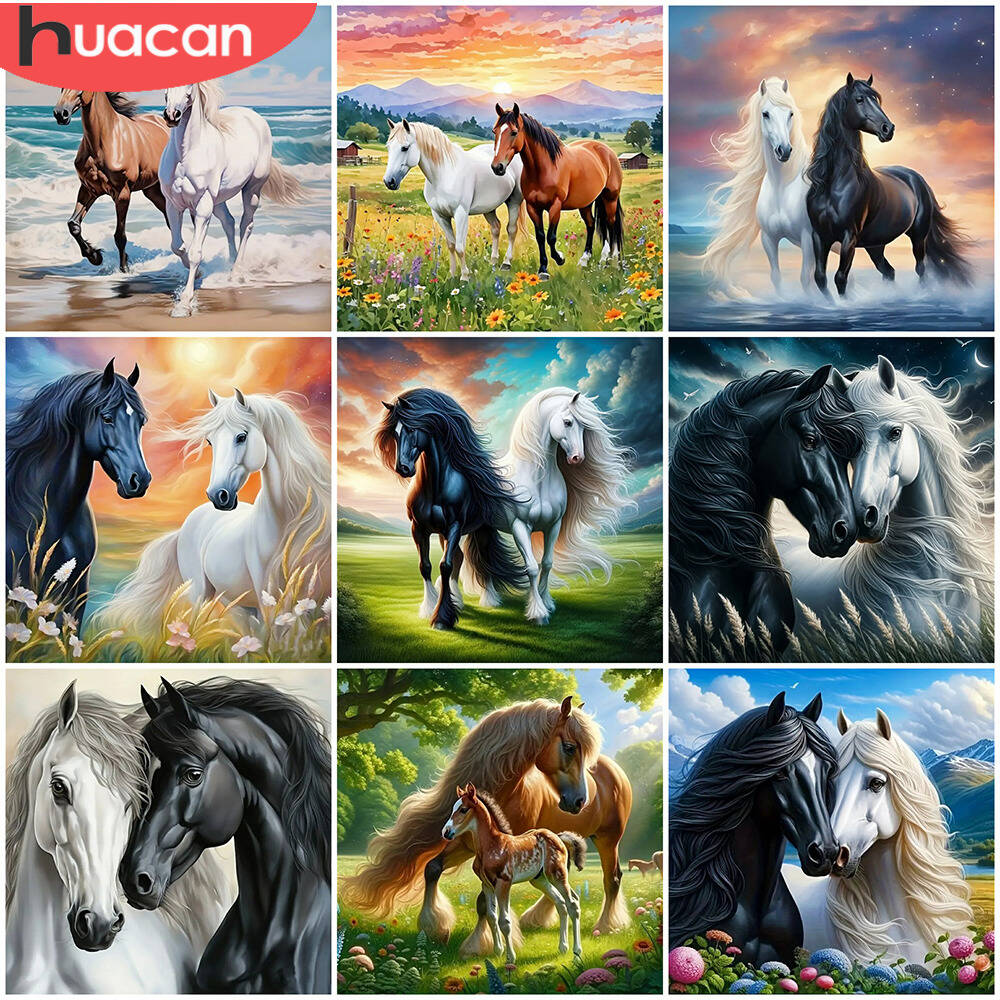 HUACAN New Collection Diamond  - Embroidery Horse recension och pris