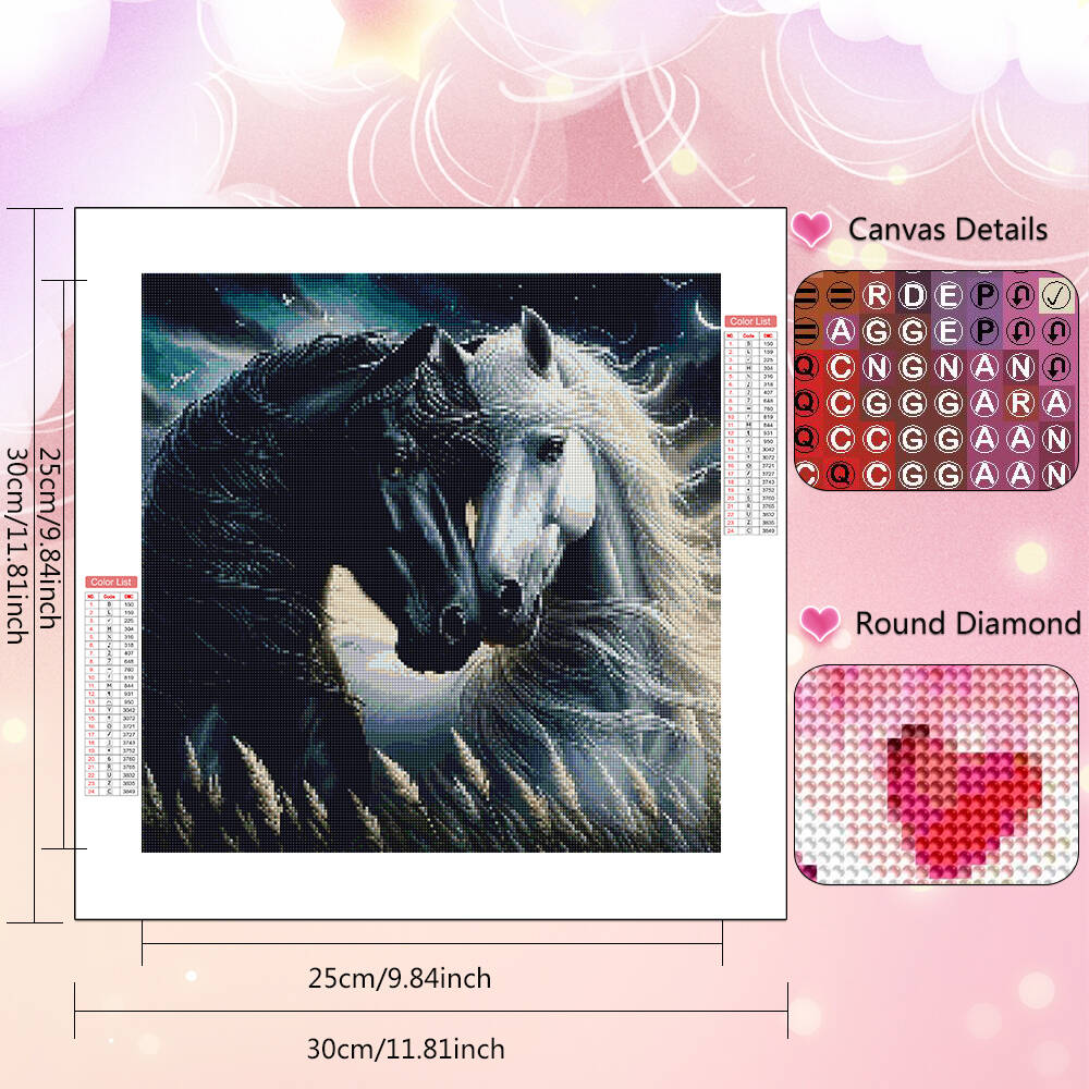 HUACAN New Collection Diamond  - Embroidery Horse recension och pris