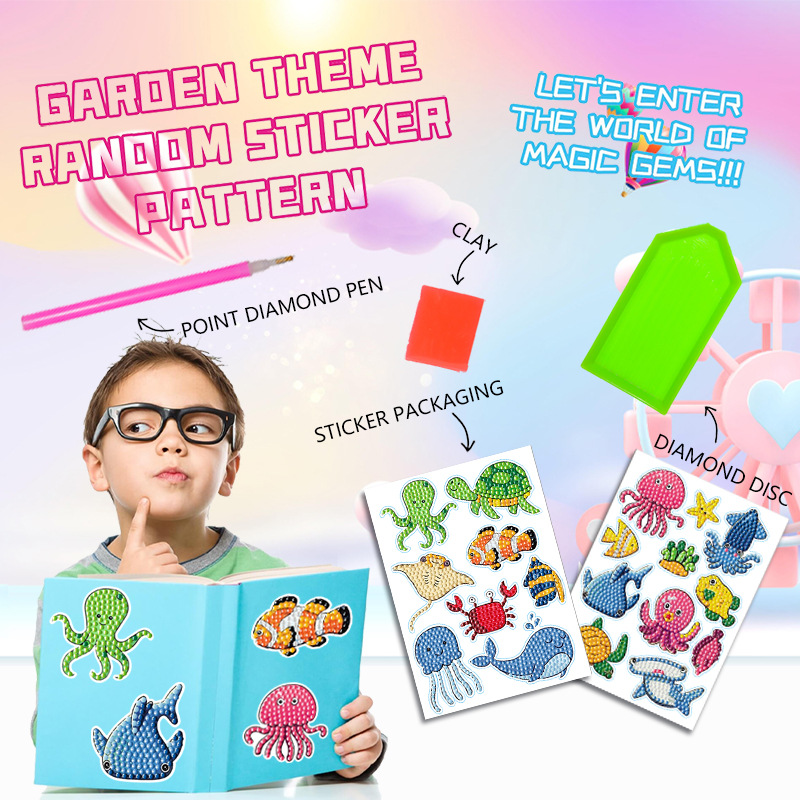 Cartoon Marine Animal Diamond  - Embroidery Ideas For Bags recension och pris
