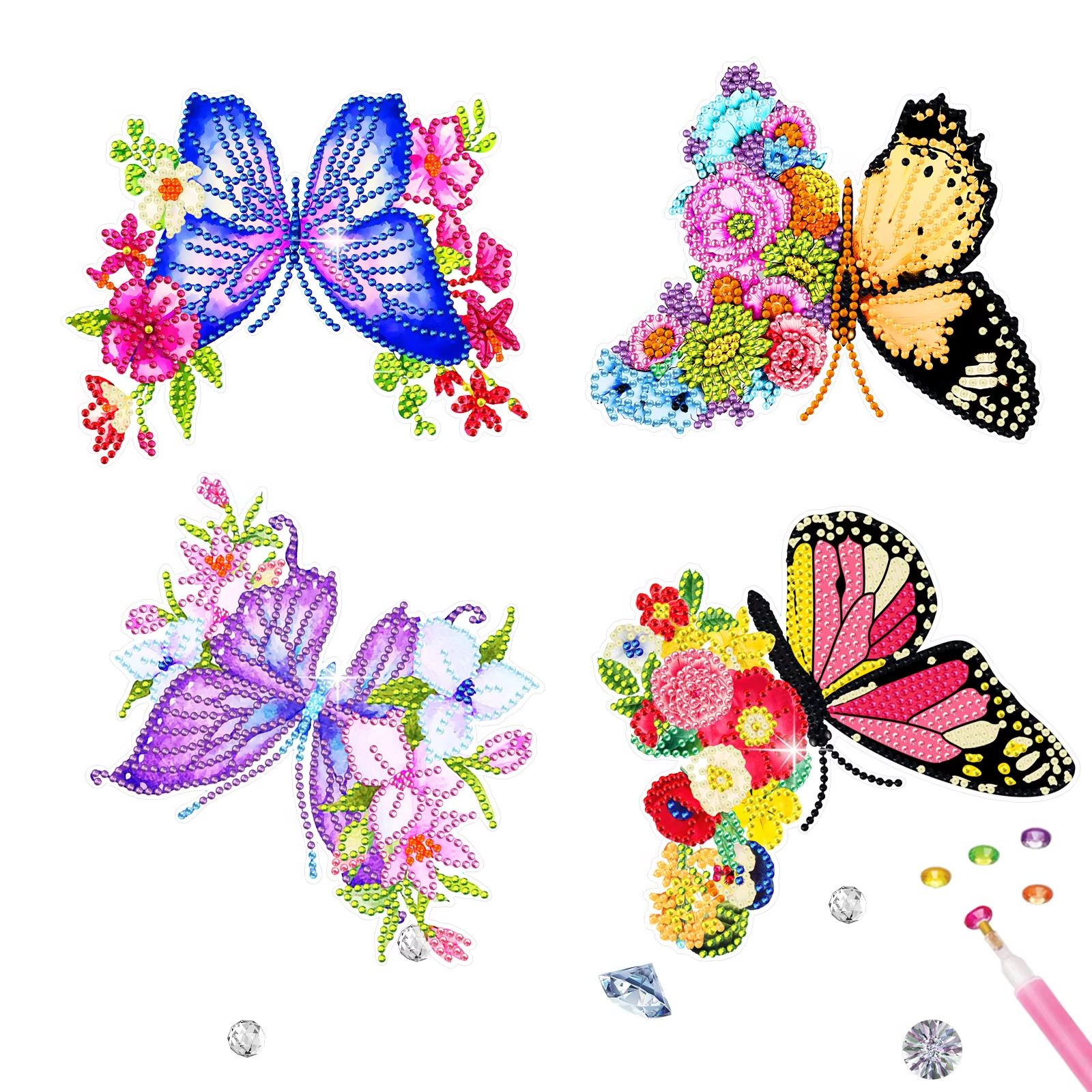 Cartoon Butterfly Diamond Pain - Embroidery Ideas For Bags recension och pris