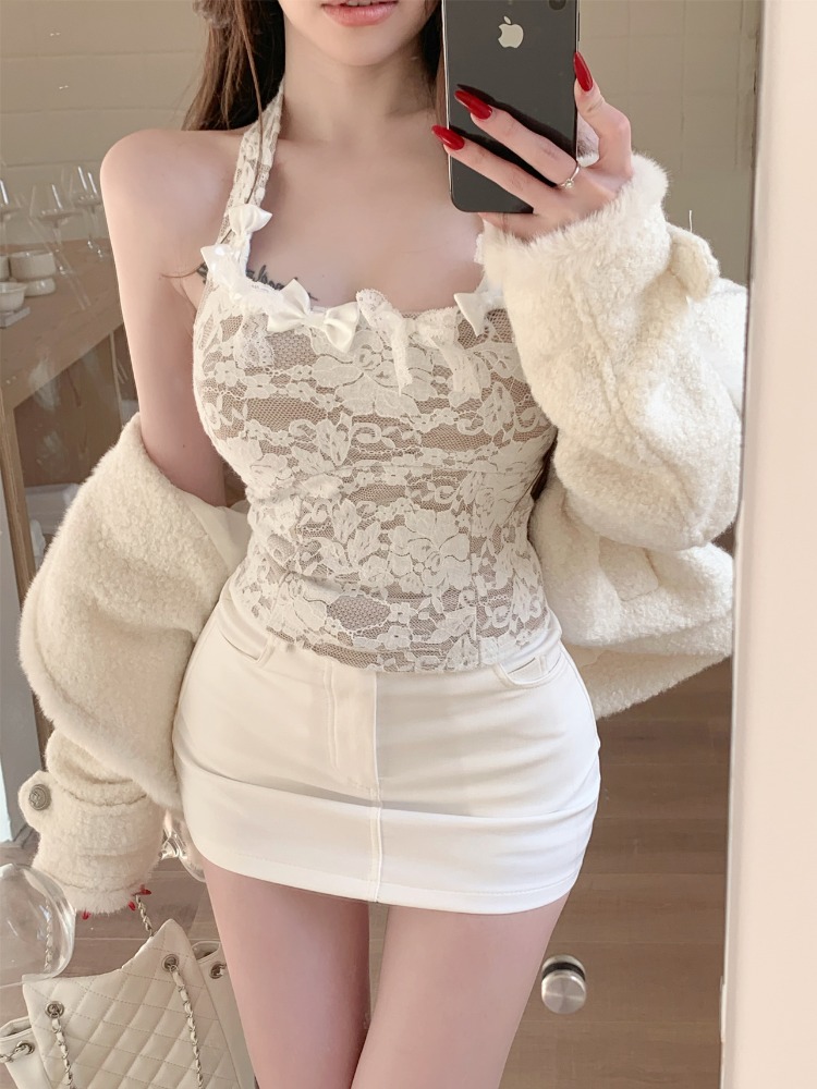 Sexy Lace Embroidery Hollow ou - Embroidery Knot recension och pris
