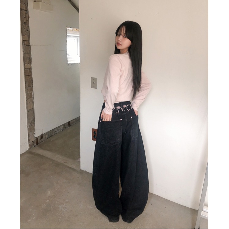 High Waist Sakura Embroidery W - Embroidery Jeans Sakura recension och pris