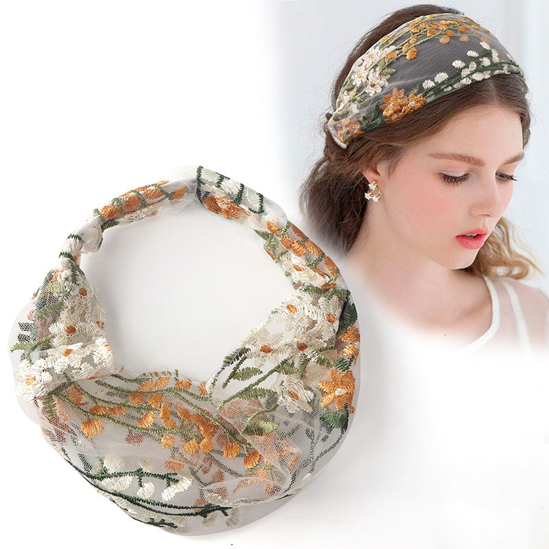 Female Ethnic Hairbands Elasti - Embroidery Knot recension och pris