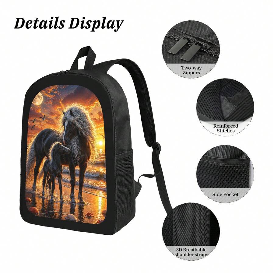 Dreamy Horse Sunset Print Back - Embroidery Horse recension och pris