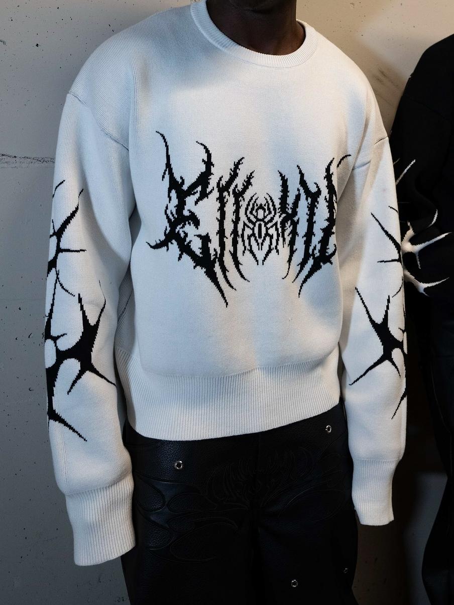 Women's Casual Punk Top Black  - Embroidery Fonts recension och pris
