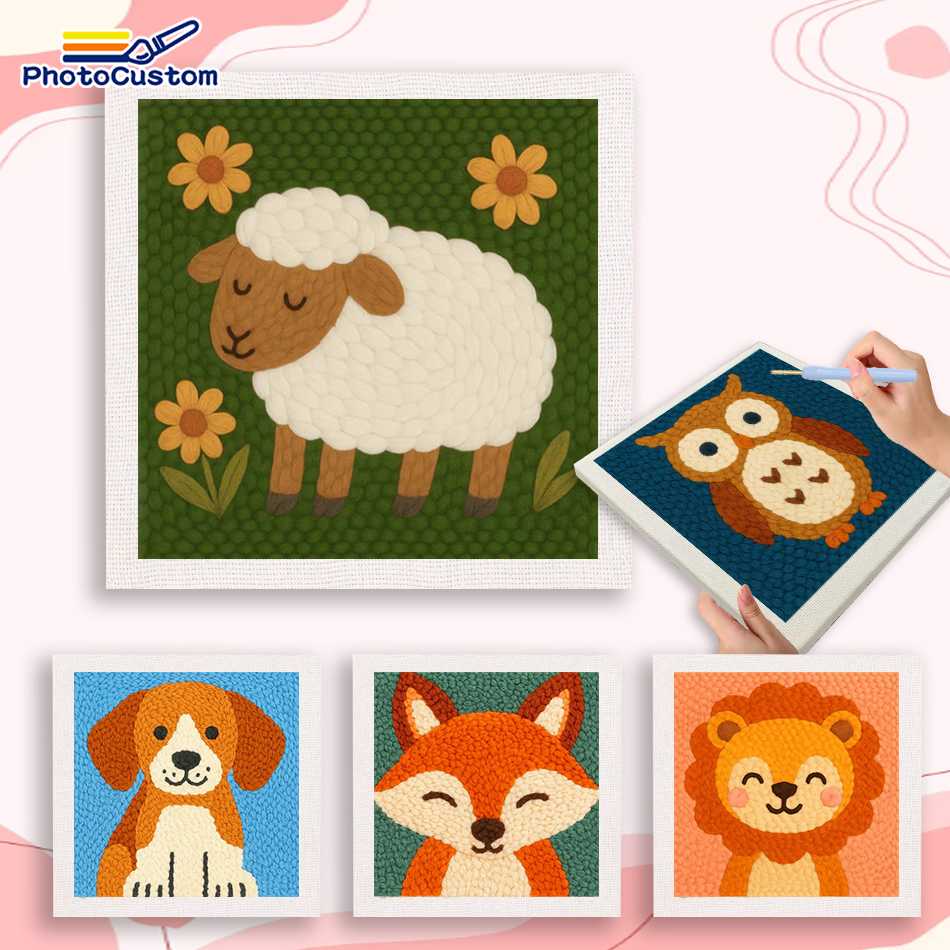 PhotoCustom Lion Diy Needle Pu - Embroidery Ideas For Bags recension och pris