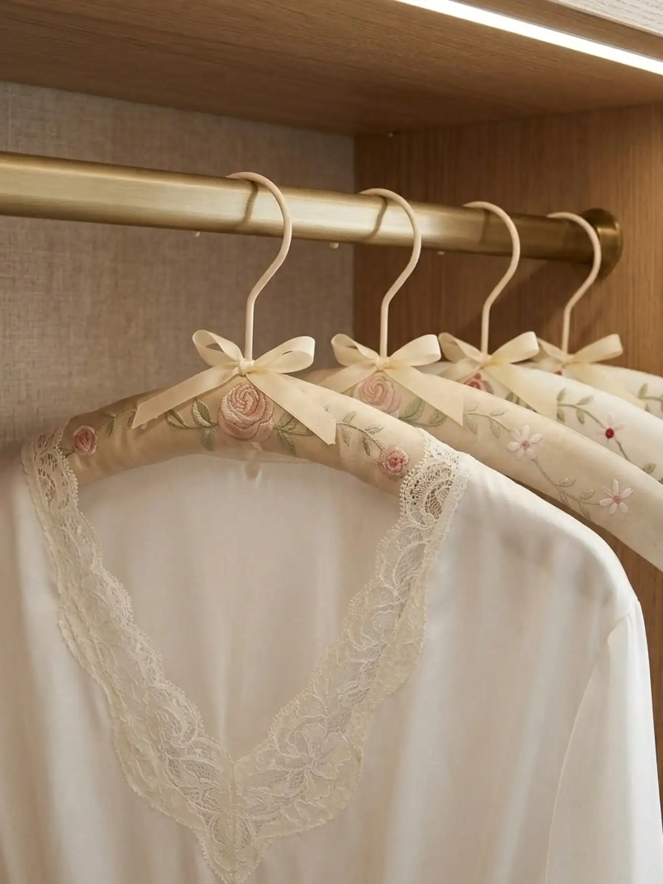Embroidery-Covered Hanging Rac - Embroidery Knot recension och pris