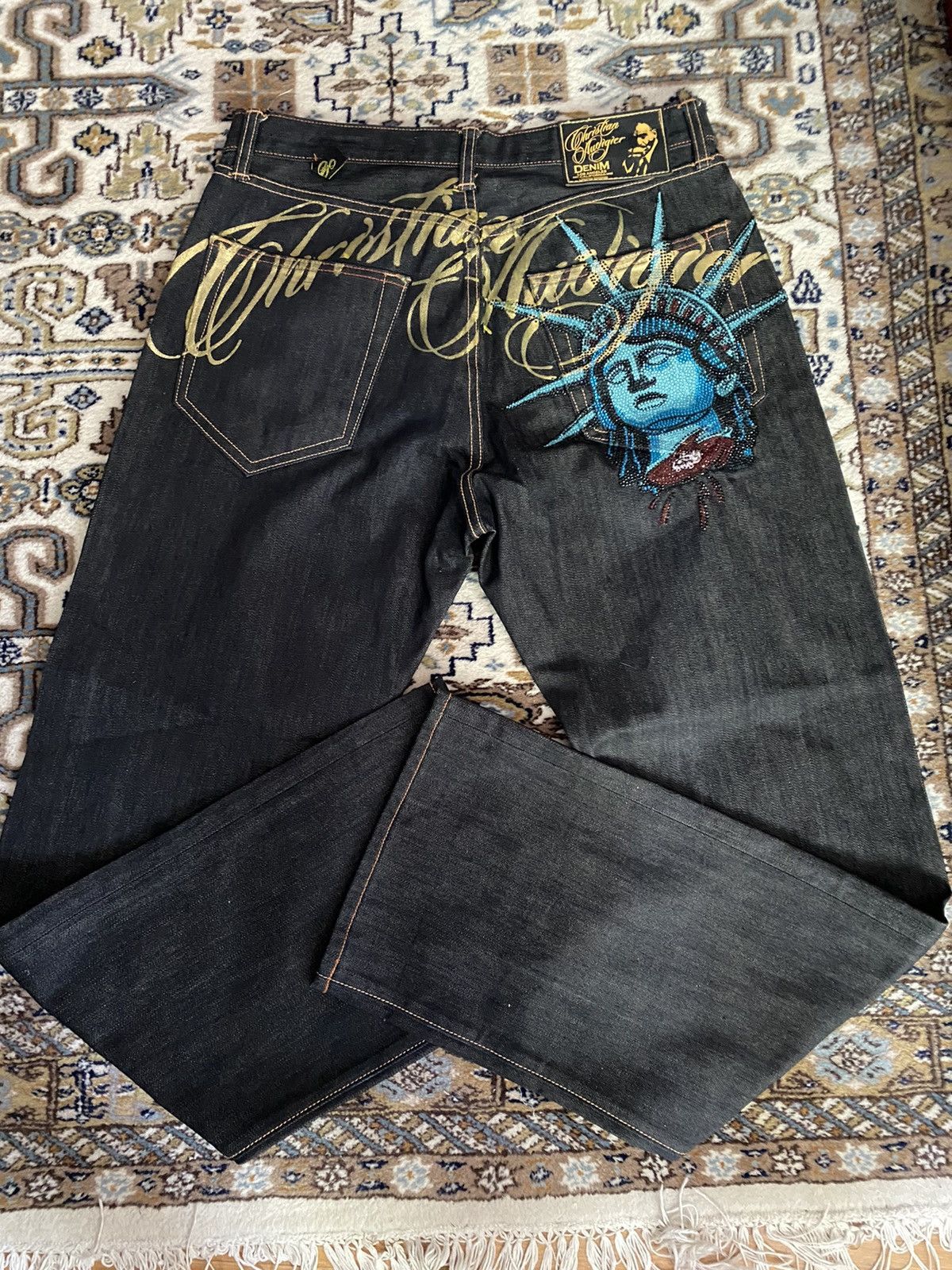 Harajuku Y2k 2000s Women Cloth - Embroidery Jeans Sakura recension och pris