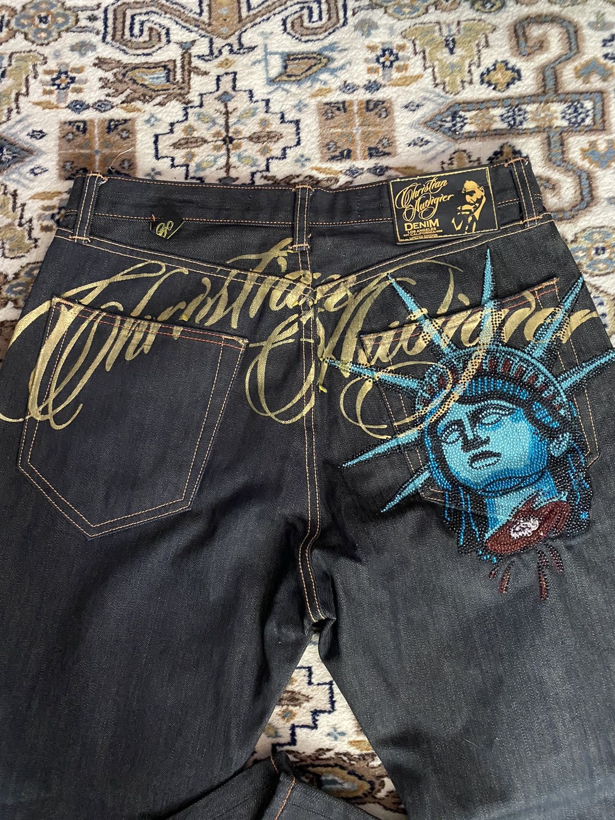 Harajuku Y2k 2000s Women Cloth - Embroidery Jeans Sakura recension och pris